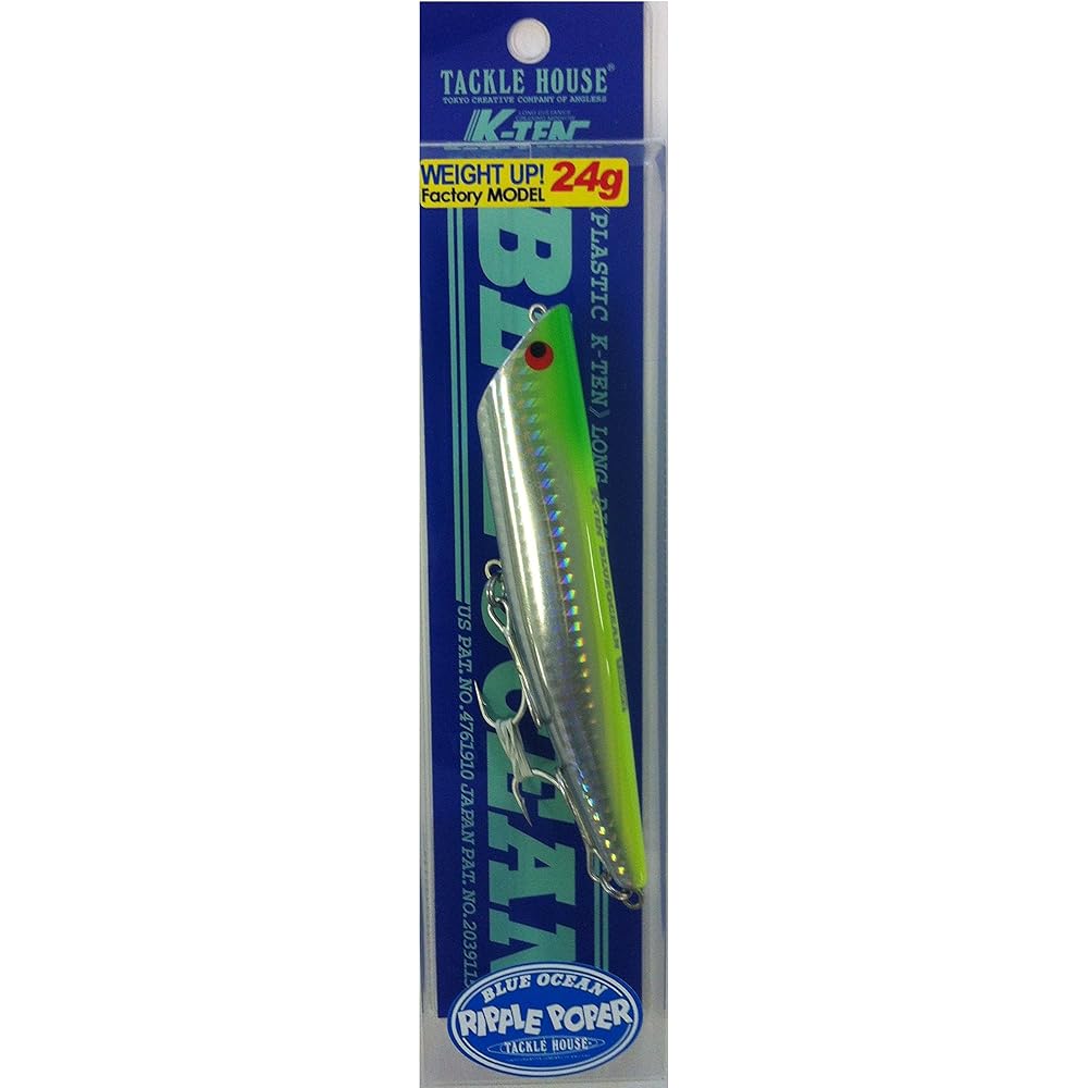 TackleHouse Popper K-TEN Blue Ocean Ripple Popper Factory Tune Model 115mm 24g Floating BKRP115 Lure