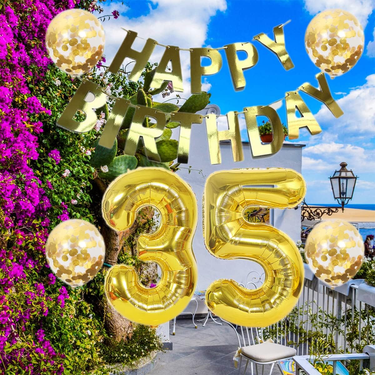 QWEQWE 2pcs Balloons Number 70 Gold + 70th Birthday Decoration Balloons + Gold Banner Foil Balloons 70th Birthday Decorations for Girls Boys 70th Birthday Decorations Number 70 Balloons 70th Birthday Party Supplies