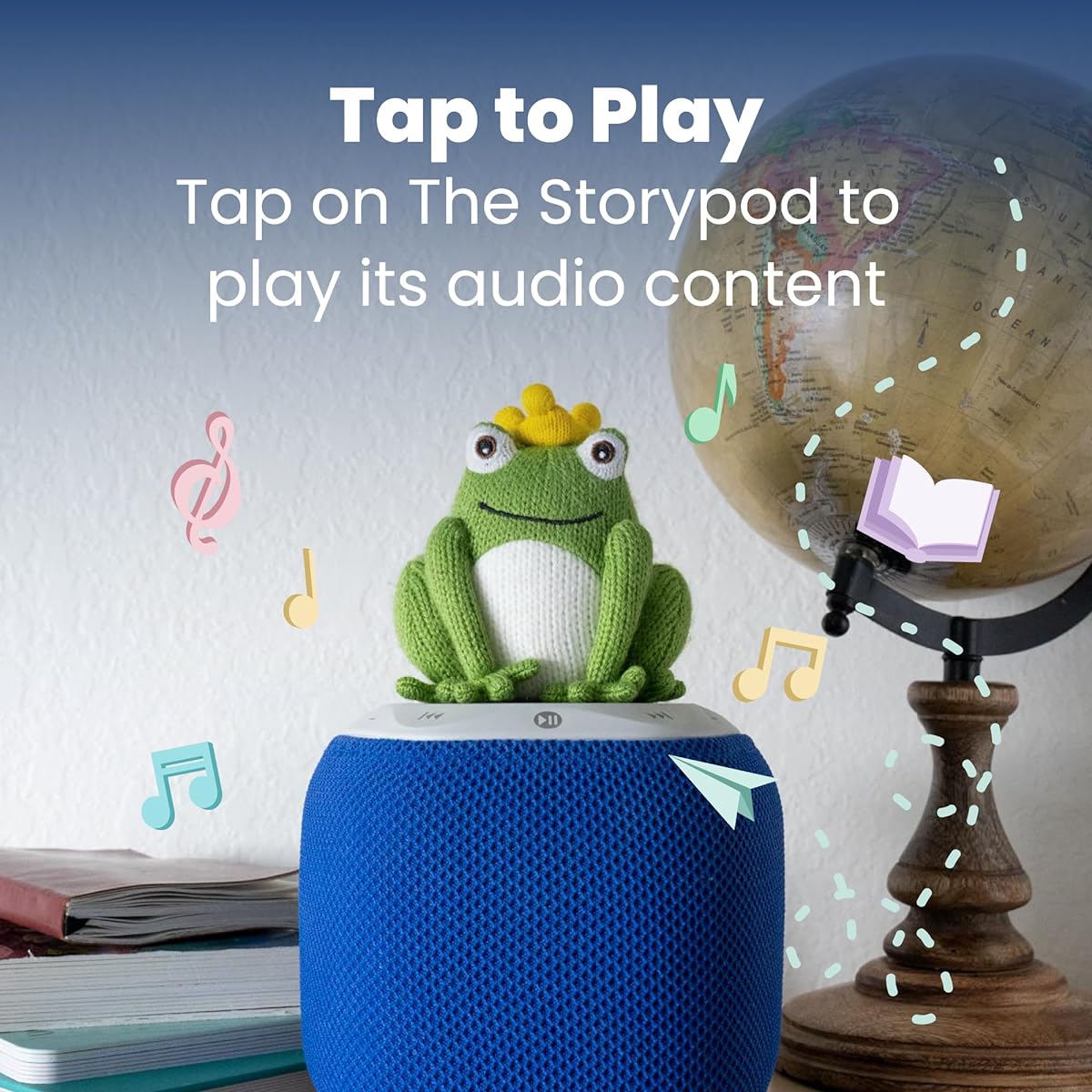 Storypod Fairy Tale Crafts - Audio Yarn Characters - Frog King - Fables Stories & Fairy Tales - For Kids, Toddlers, Kids 3+ Audio Learning & Interactive Playtime
