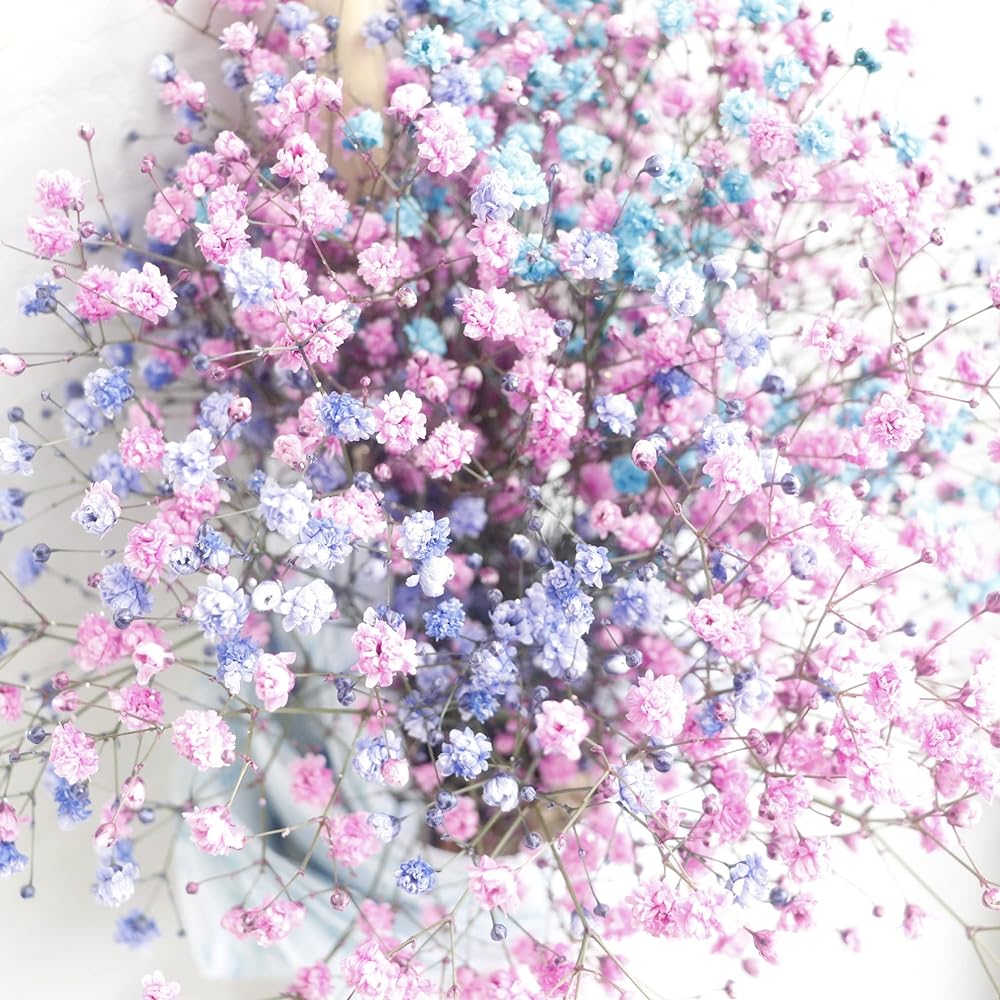 Umbrella Bouquet Gypsophila ribbon pattern