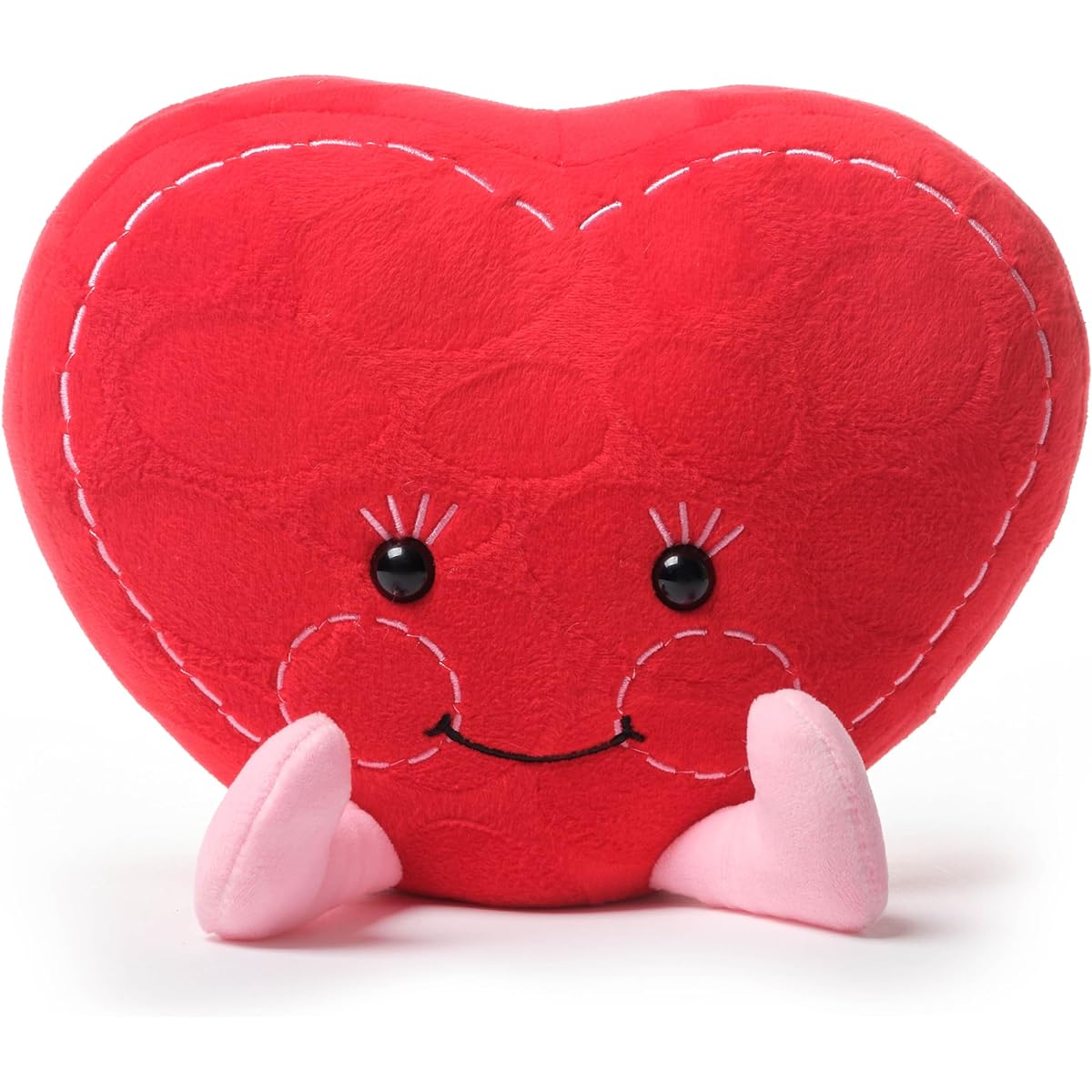 Bearington Stuffed Animals Valentine's Day Heart Plush Toy Squishy Valentine Gifts for Kids Heart of Hearts