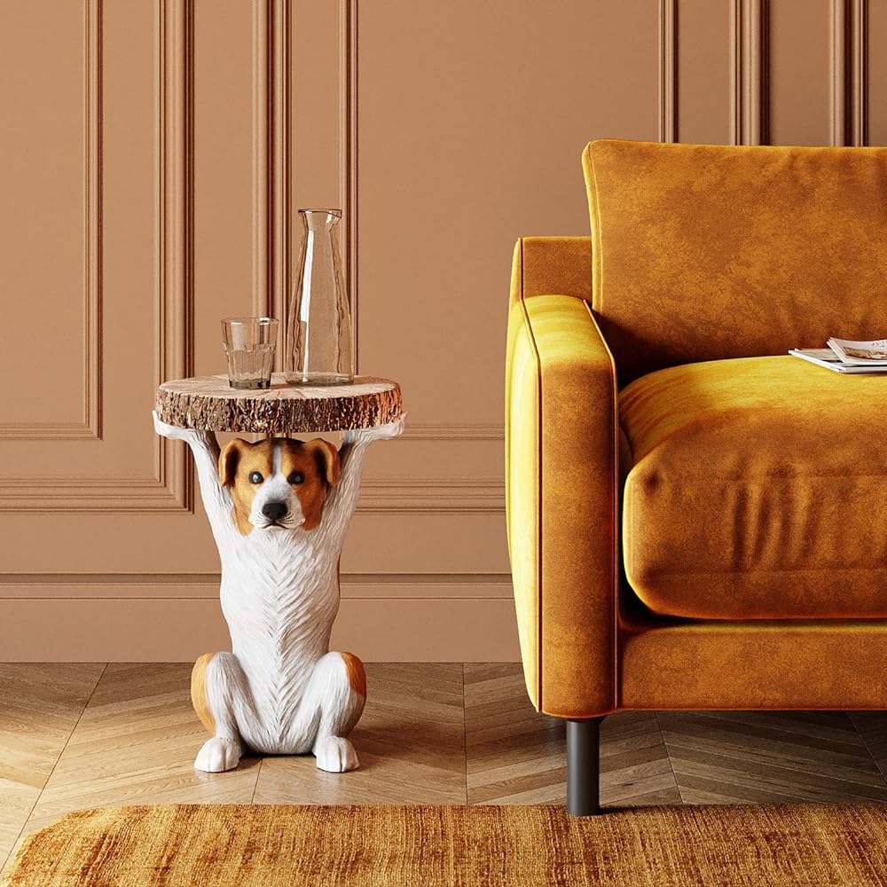[KARE genuine product] Animal side table Mr. Jack Height 52cm Weight 6.5kg 81956 Dog
