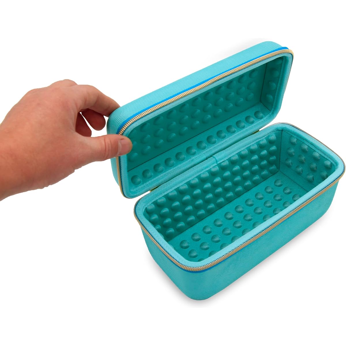CASEMATIX Studio Case for Shure SM7B Microphone Rode PodMic and Other Large Podcast Microphones with XLR Recording Accessories Only Includes Podcasting Mic Bag Turquoise, Turquoise, Travel