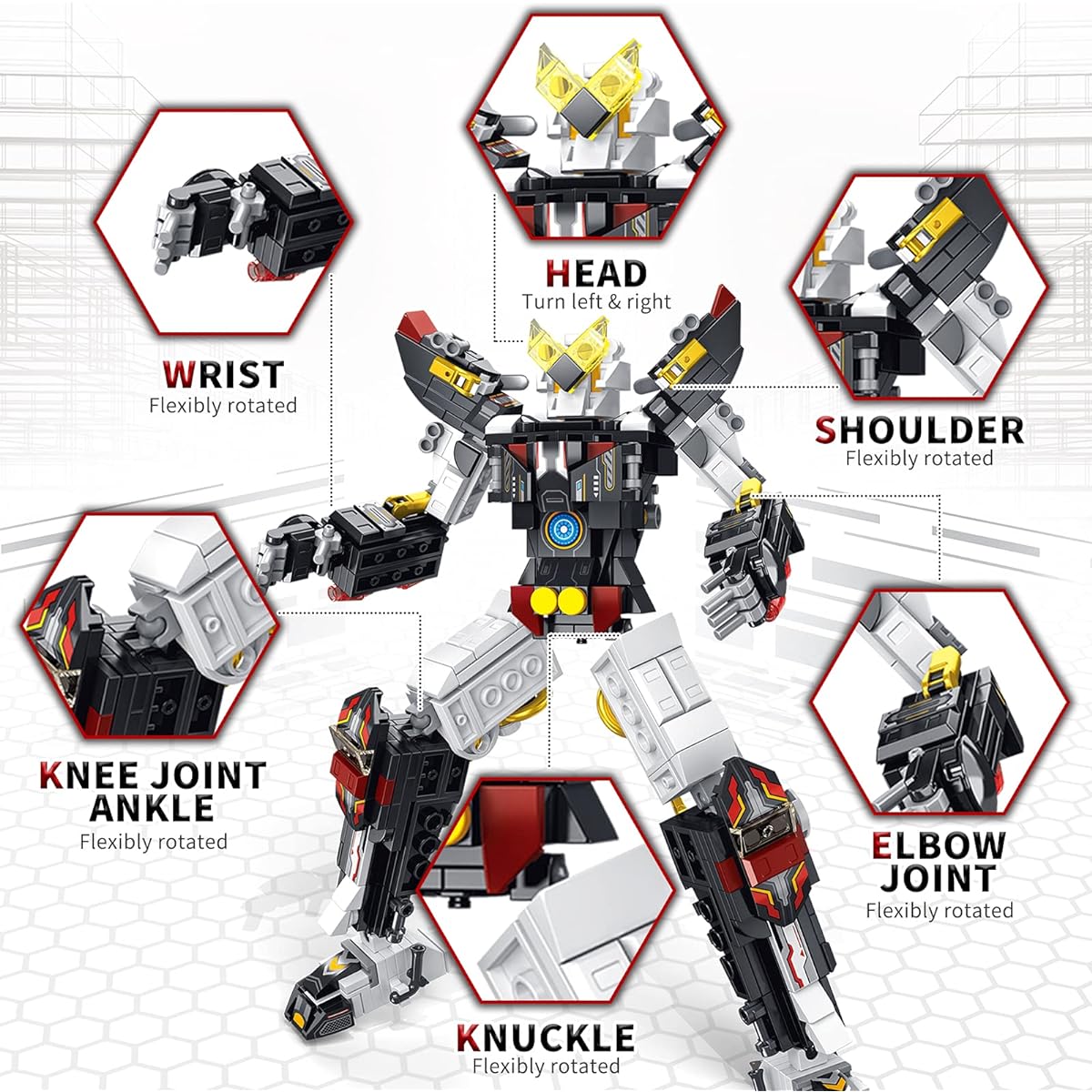 Lemon Legend Stem Building Toys 25 in 1 Building Robot for Kids Creative Blocks Airplane Kit Perfect for Boys and Girls Ages 6 7 8 9 10 11 12 566 Pieces