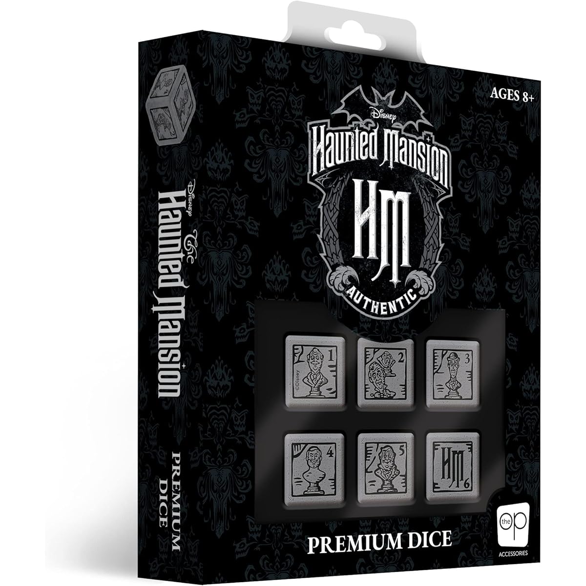 Disney The Haunted Mansion Premium Dice Set | Collectible d6 Dice | Custom Dice with Collectible Tin Case | Officially Licensed Disney 6 Sided Dice
