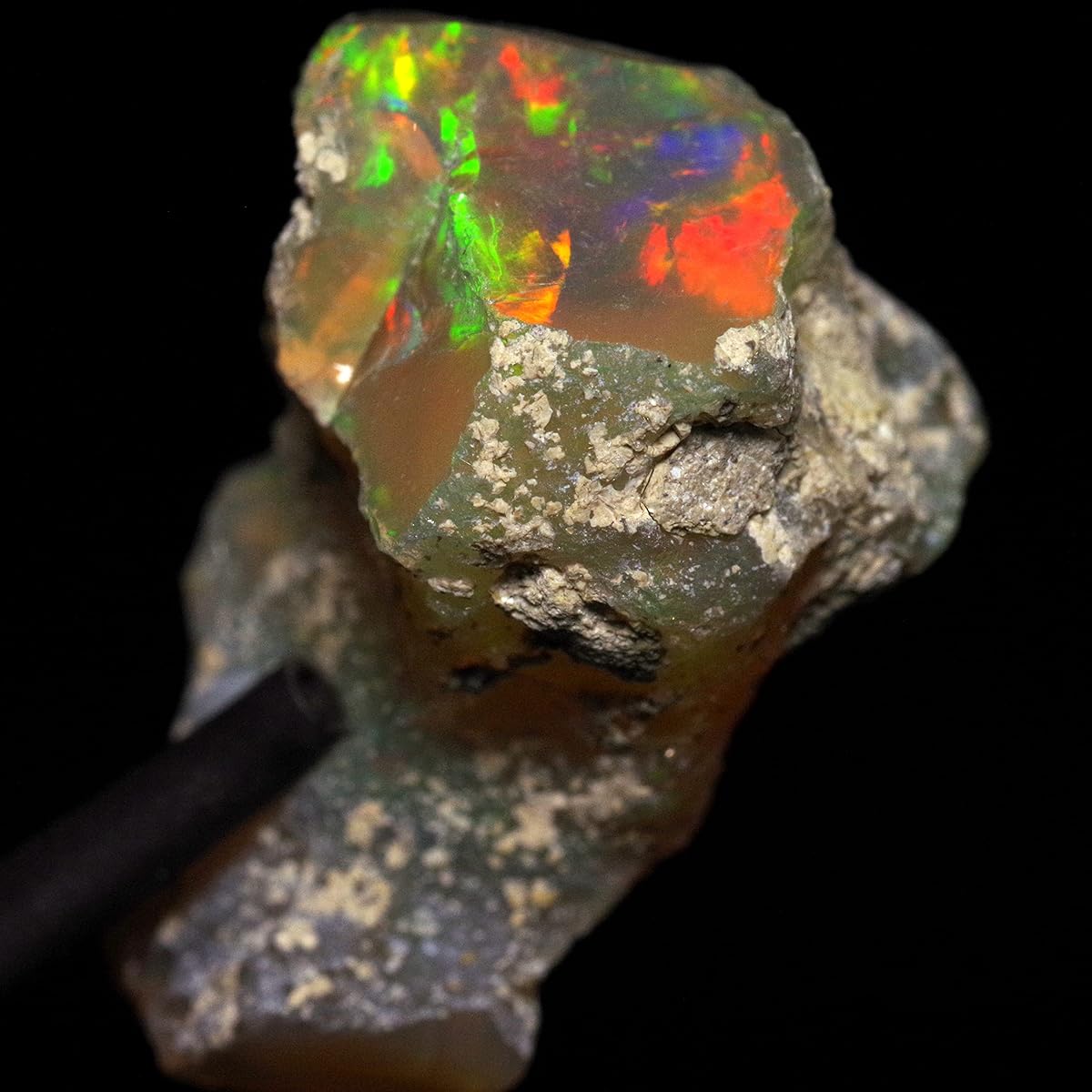 [N2 stone Natural] Natural mineral precious opal / gemstone rough | (108 | "One of a kind" approx. 12.9ct [long side 23mm] | Origin: Welo, Ethiopia)