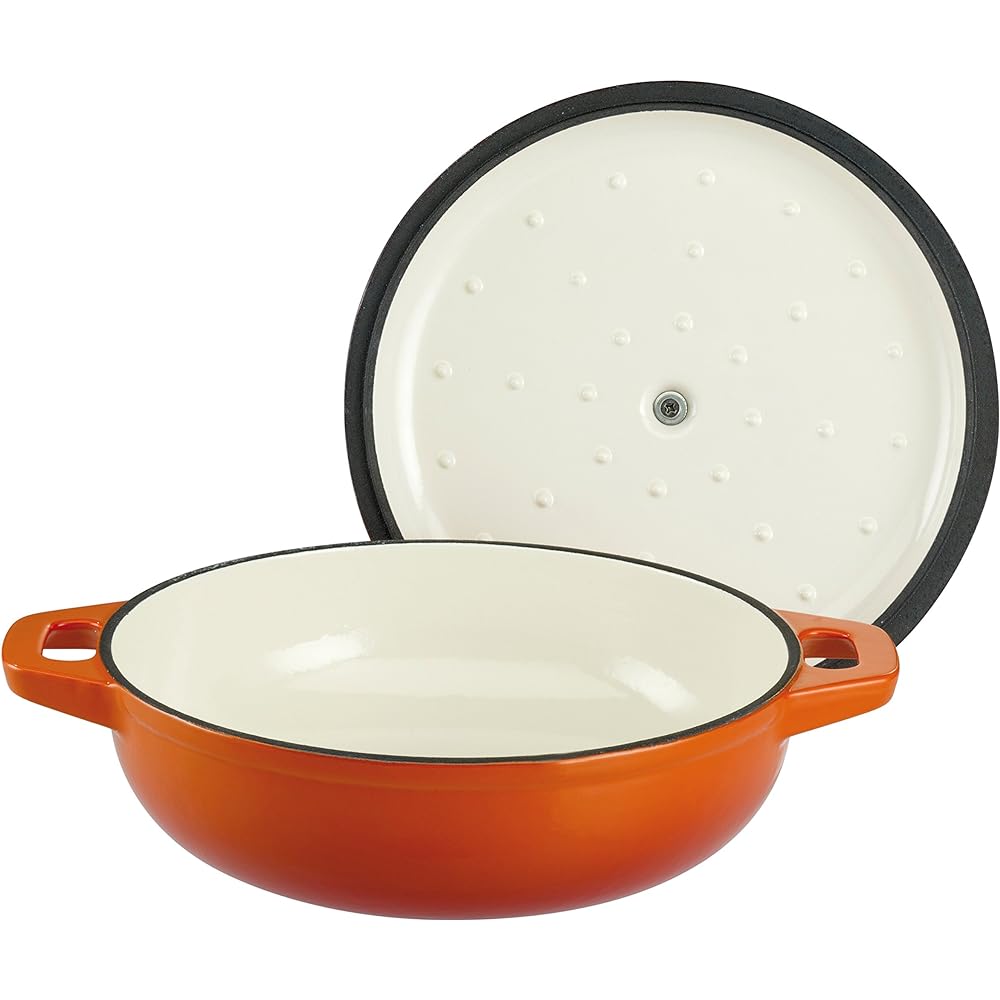 Orange Shadow Waterless Cooking Pot 30cm x 9.0cm [For IH & Direct Fire]