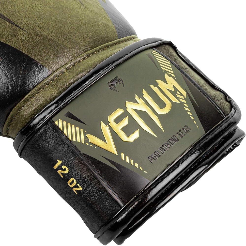 Venum Impact Boxing Gloves - Khaki/Gold