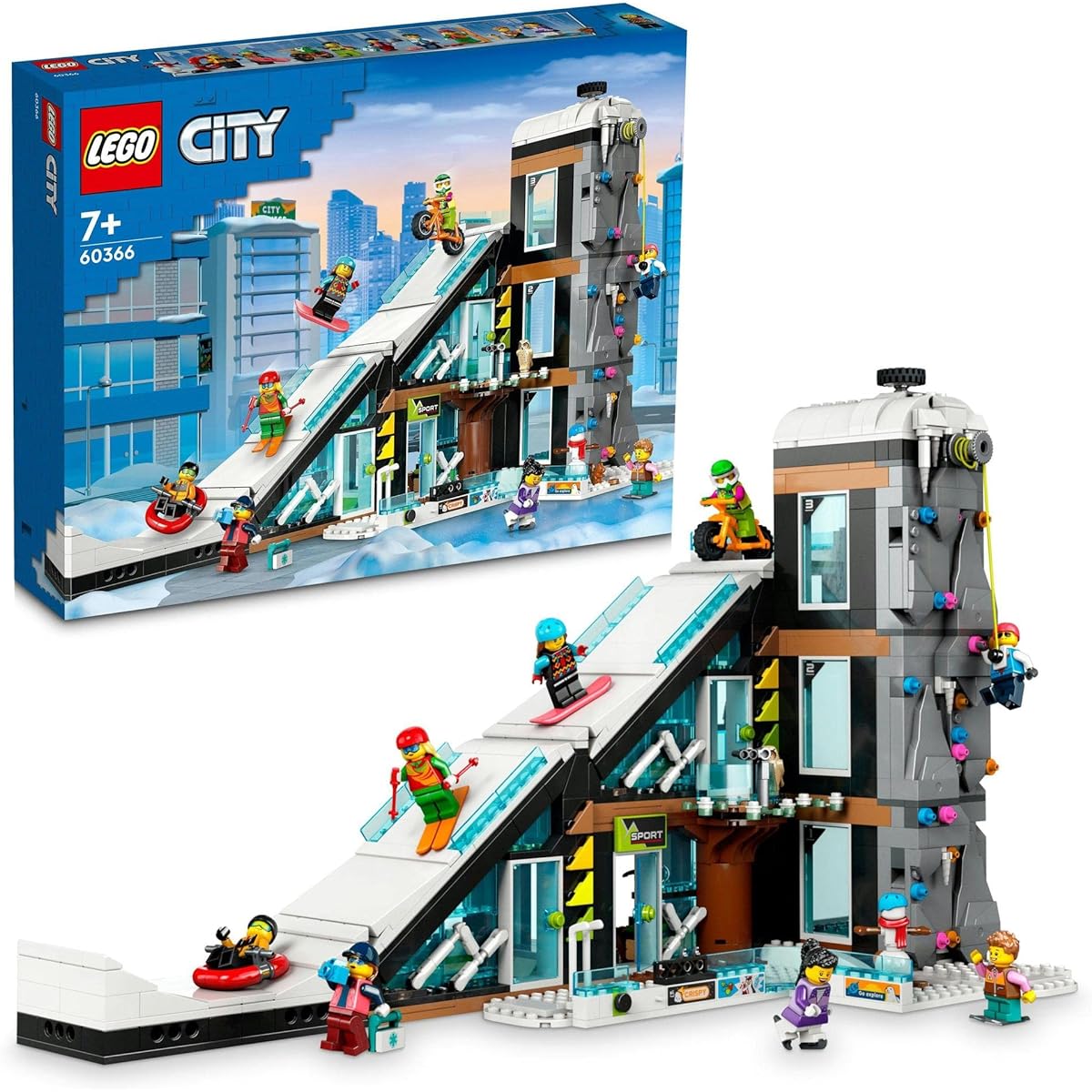 LEGO City Snow Sports Center Christmas Gift Christmas 60366 Toy Blocks Present City Building Boys Girls Age 7 and Up