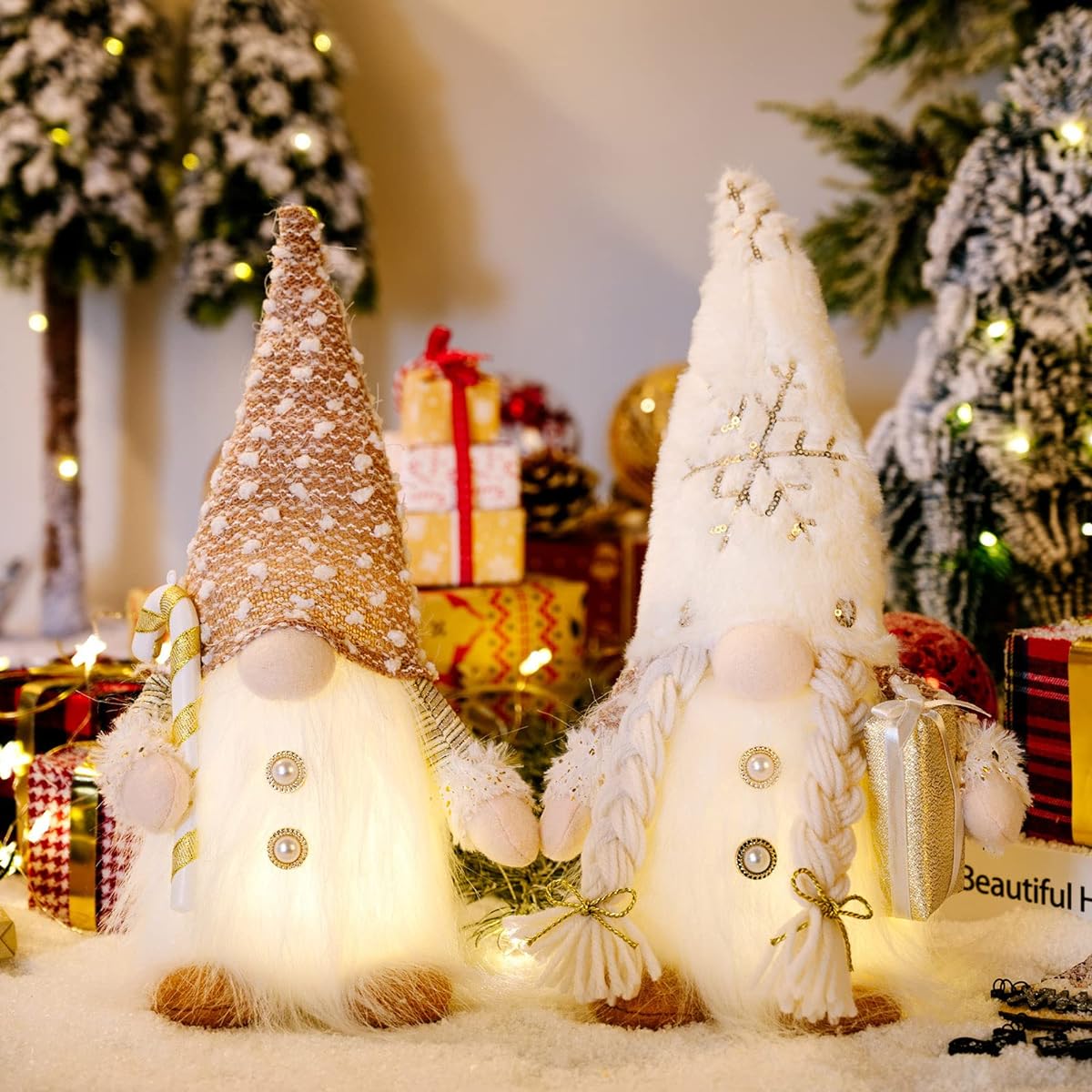 Ochine Valentine Gnome Decorations Handmade Swedish Tomte Gnome Home is Where The Dogs are Gnome Scandinavian Figurines Gnome Stuffed Animals Elves Holiday Decorations Thanksgiving Christmas Party Decor Gifts for Dog Lovers