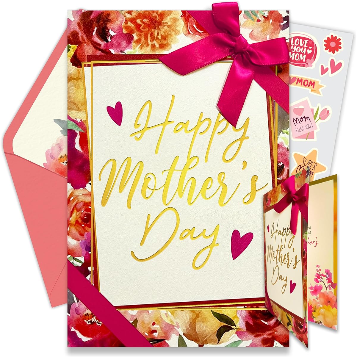 Decorably Mother's Day Card #2 Floral Theme 5.3"x8"