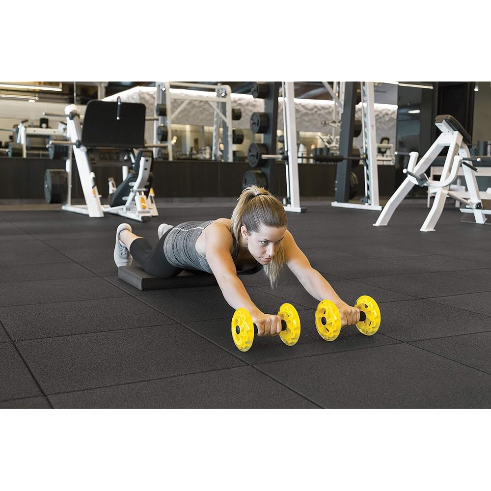 SKLZ Abdominal Roller Core Wheel Yellow Dynamic Strength 2pack [Authentic Japanese Import] 0665