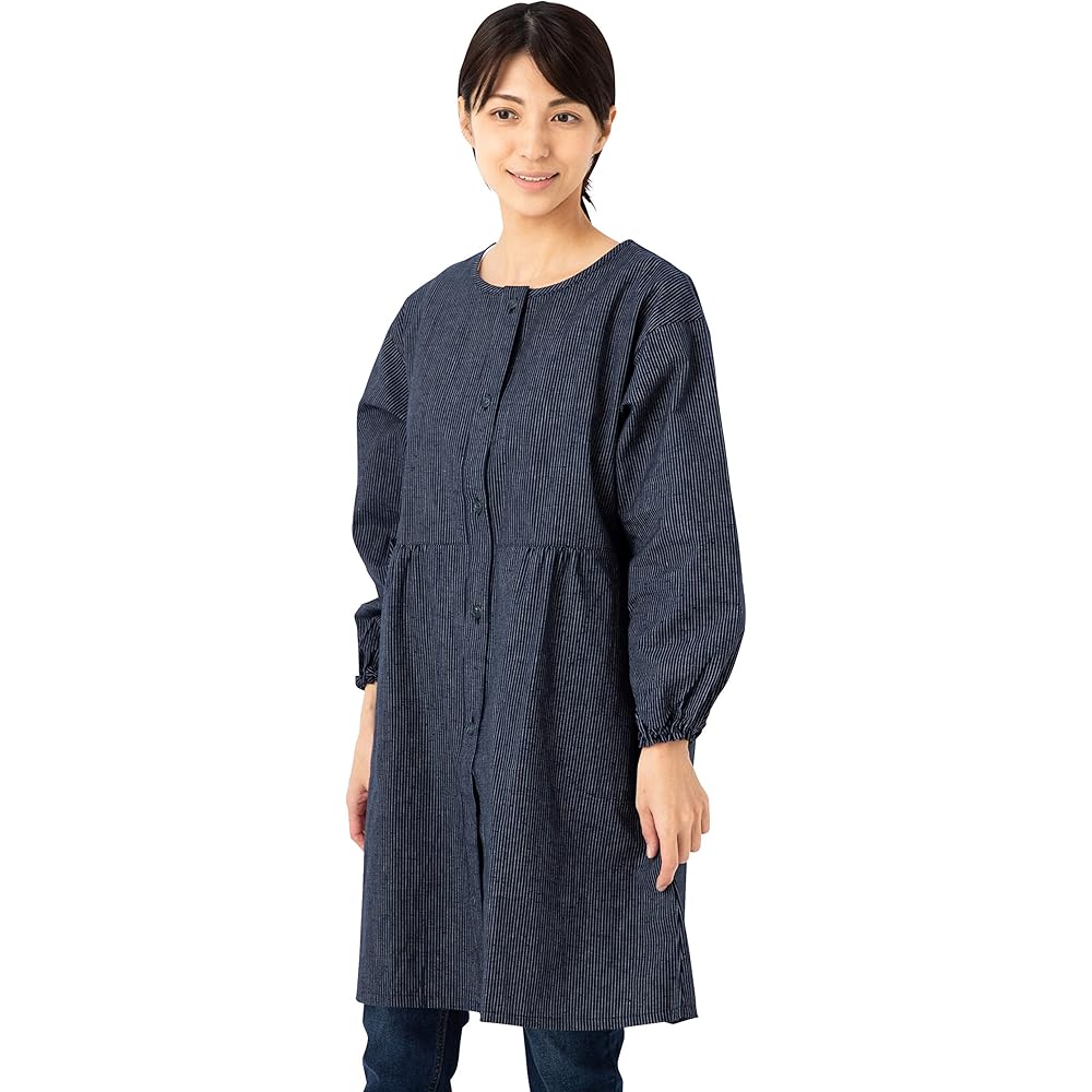 Watanosato Kurume Orimae Button Kappogi Apron Japanese Pattern