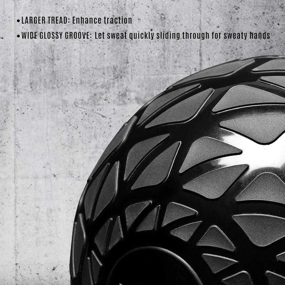 Yes4All Slam Ball Medicine Ball Strength Training Football Crossfit Workout Black 4.5kg/6.8kg/9.1kg/11.3kg/13.6kg/18kg