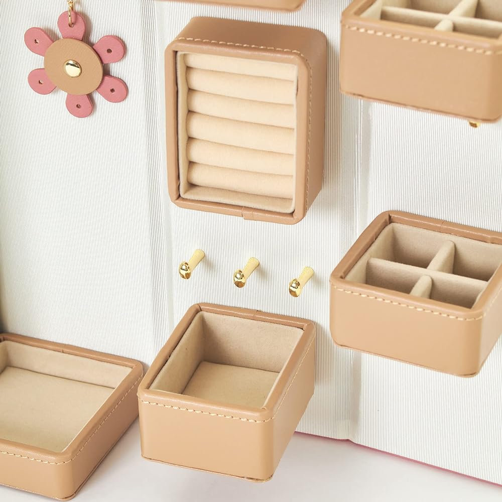 LAZY SUSAN Jewelry Box Flower L (Pink)