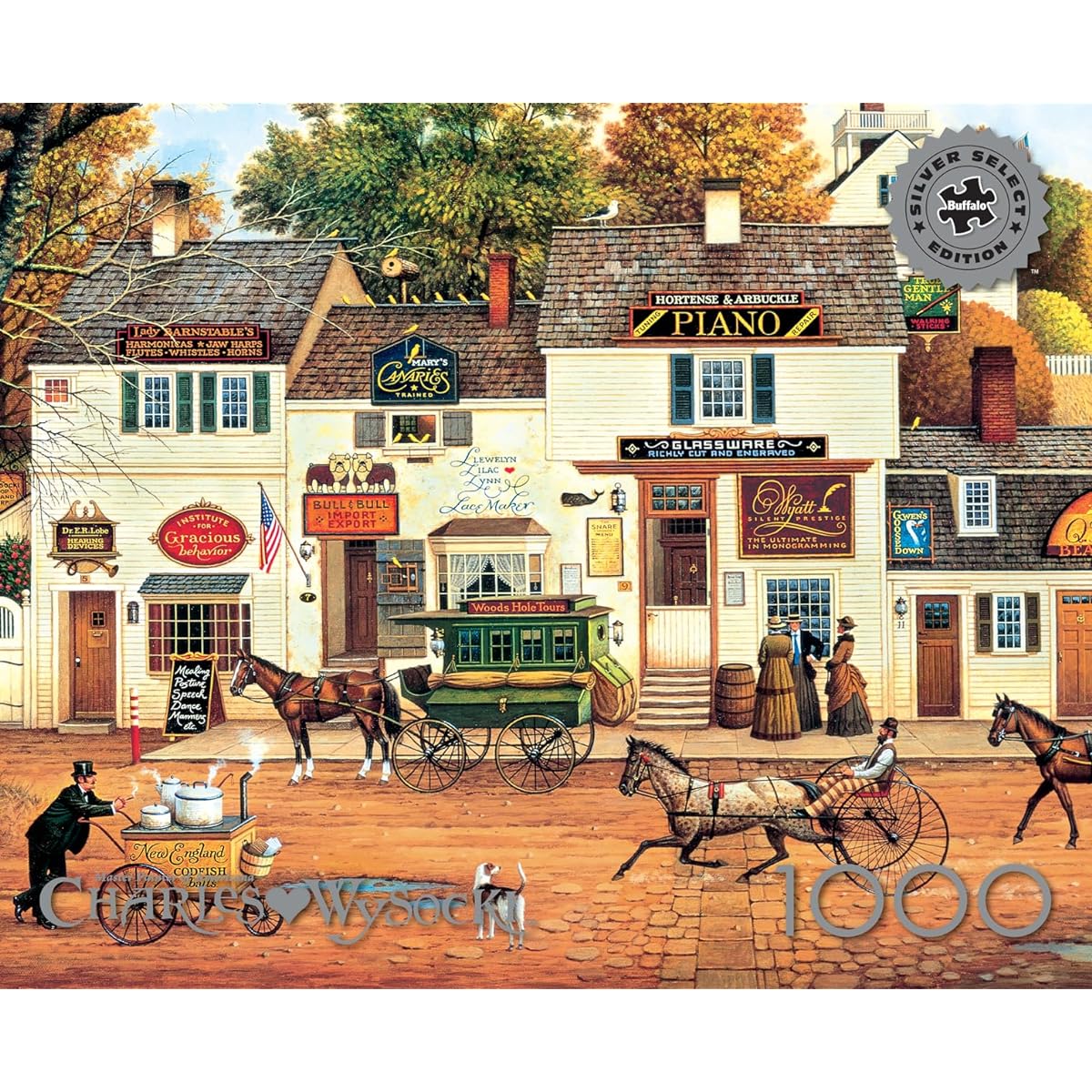 Buffalo Games - Silver Select - Charles Wysocki - Old Cape Cod - 1000 Piece Jigsaw Puzzle for Adults, Challenge Puzzle, Perfect for Game Night - Finished Size 26.75 x 19.75