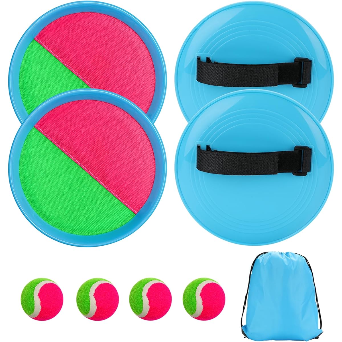 Mxiutery Toss & Catch Ball Game Set, Outdoor Game Toys, Beach Game Set, Summer Toys, Toy Set for 4-8 Years Old Kids, Playground Set, Outdoor Toys for Kids