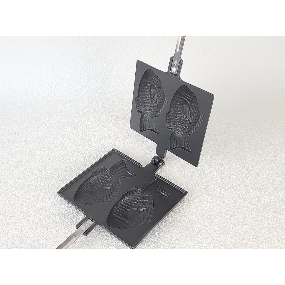 Iwachu Iwachu Taiyaki Ware Black Baked (Tai 12 x 6.5cm) For Open Fire Nambu Ironware 24030 Black Taiyaki Size 12 x 6.5cm