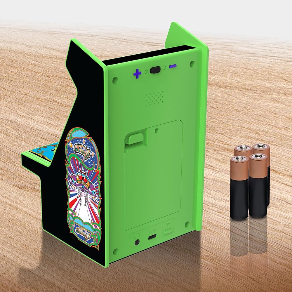 My Arcade Galaga Micro Player Pro 2 Games in 1 Mini Arcade Machine Fully Dynamic 6.75" Collectable Color Display