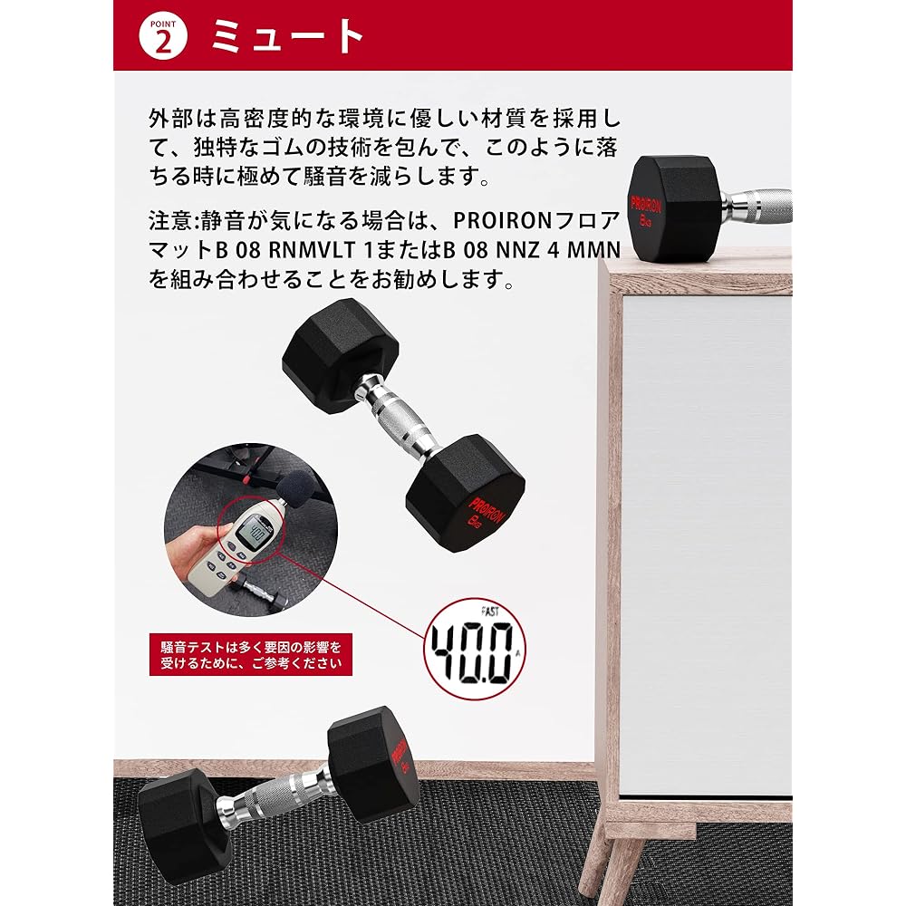 PROIRON one piece steel dumbbell 3kg 5kg 8kg 10kg 12kg 16kg 20kg 24kg iron array dumbell set suitable for home and commercial use