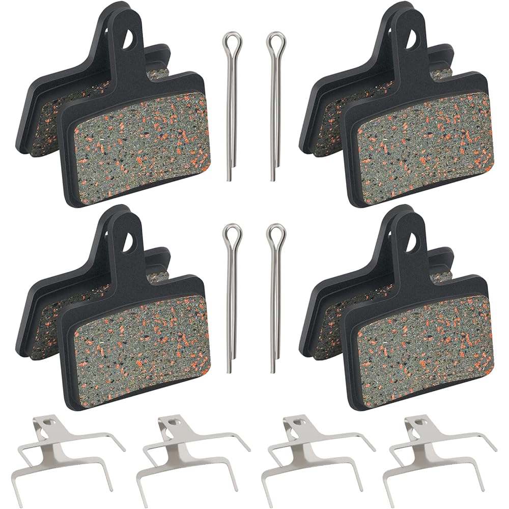 [4 Pairs/Set] Bicycle Disc Brake Pads TEKTRO Aquila, Auriga Pro/Comp / HDC300 Auriga Pro, Auriga e-Comp, Aquila, Orion Draco, Draco WS, Draco 2,Dorado E10.11 GEMINI VELA Bicycle Parts Noise Reduction Compatibility Durability