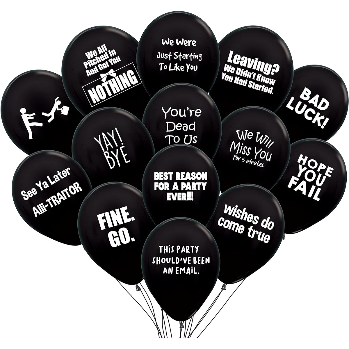 ROFLmart 42 Funny Coworker Outing Office Party Decorations Balloons