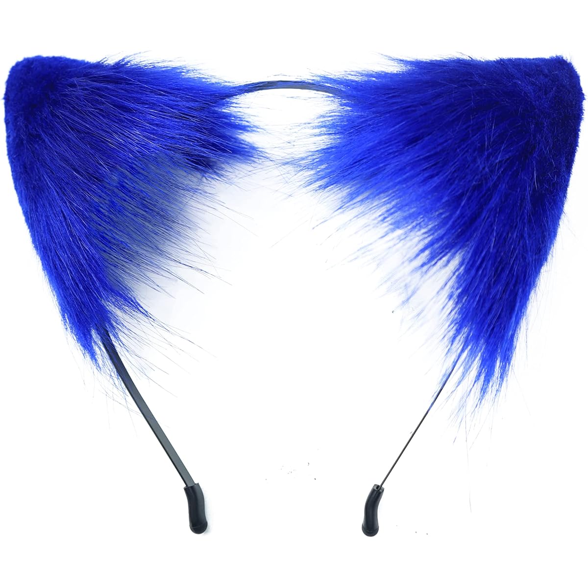 QinRuan Cat Fox Faux Fur Ears Headband Cute Halloween Fancy Dress Cosplay Handmade Animal Fur Ears Hair Hoop