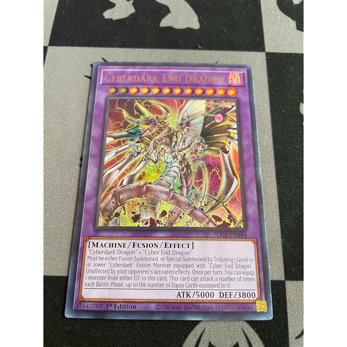 Cyberdark End Dragon SDCS-EN044 Ultra Rare 1st Edition Misprint