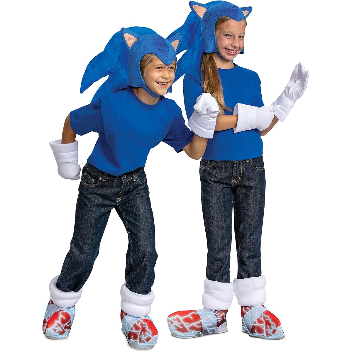 Sonic the Hedgehog Costume Kit, Official Sonic Movie Kid Size Costume Accessories