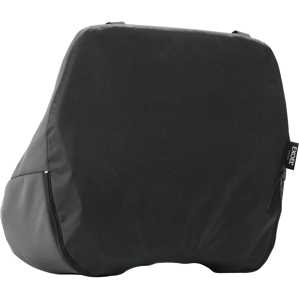 EXGEL Gaming Chair Back Cushion, Gray Cushion, Lower Back Pain, Lower Back Pain Prevention, Lumbar, Gaming Chair, Made in Japan, Seat Cushion, Urethane Foam