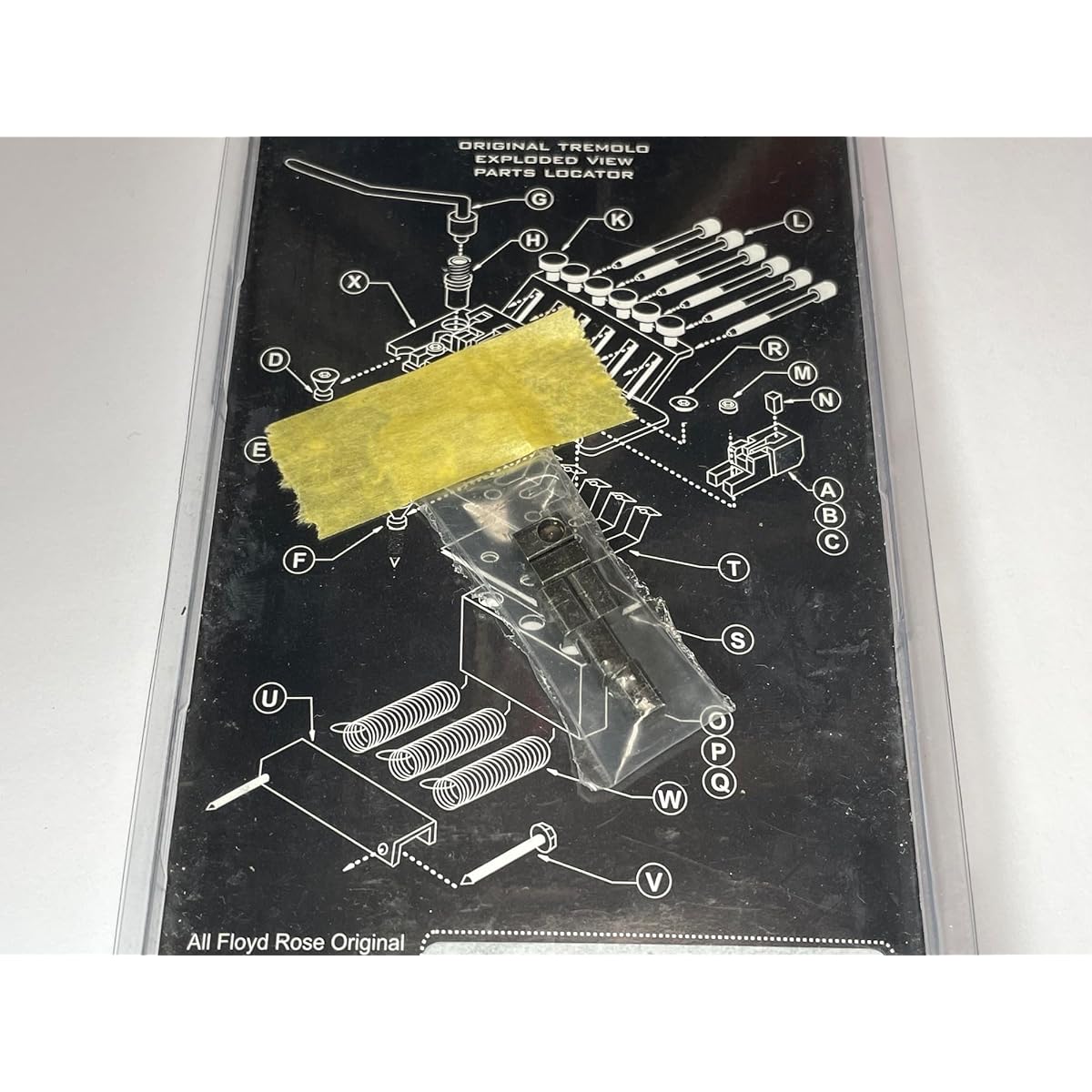 FLOYD ROSE BRIDGE SADDLES BLACK Floyd Rose Original Saddle Set Black [Parallel Import]