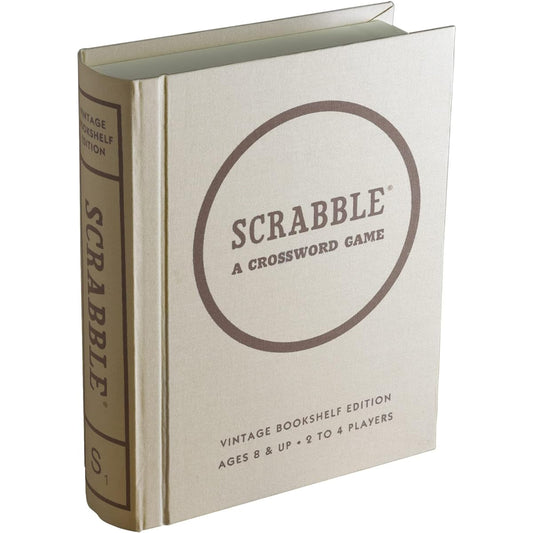 Scrabble Linen Book Vintage Edition Board Game