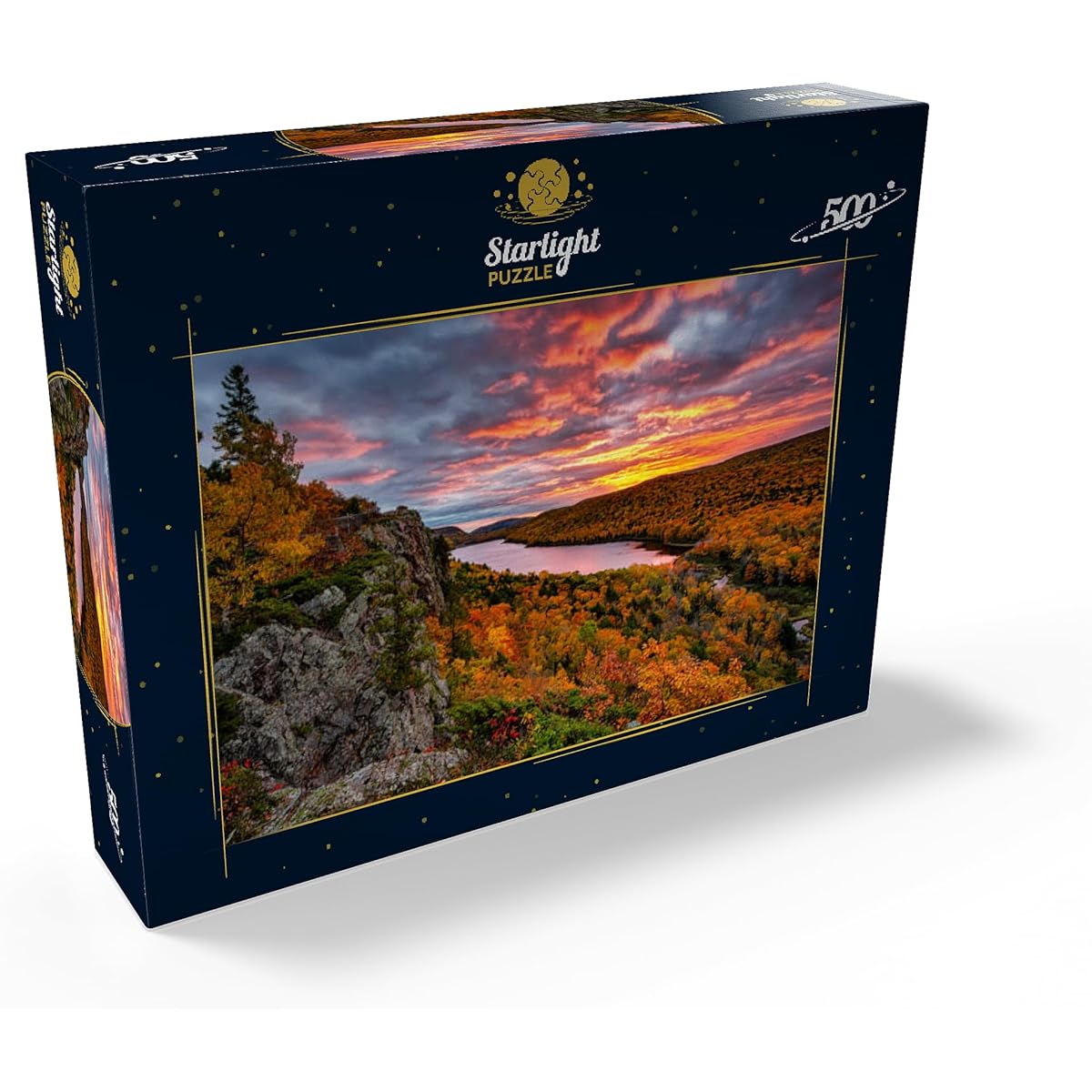 Cloud Lake, Porcupine Mountains State Park Michigan State Parks - Premium 500 Piece Jigsaw Puzzle for Adults