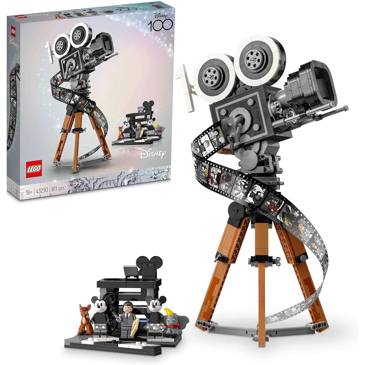 LEGO Disney 100 Walt Disney Tribute: Camera Christmas Present Christmas 43230 Toy Blocks Present Fantasy Girls Adults