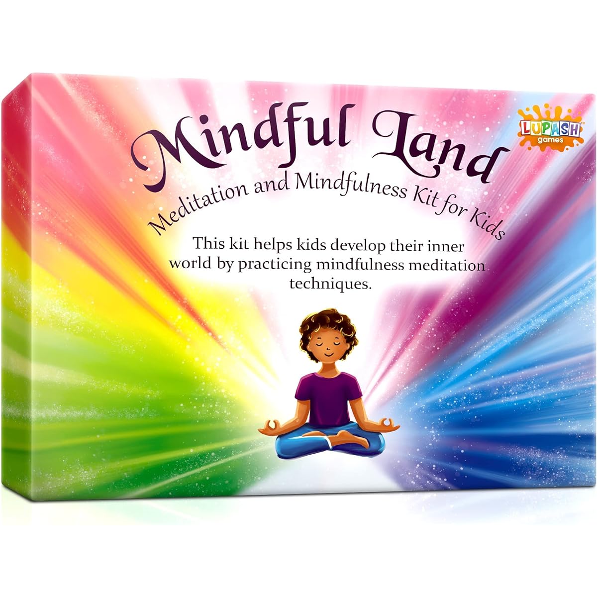 Mindful Land Mindfulness Cards for Kids, Positive Affirmation Cards, Stress Reduction, Meditation Cards, Calming Therapy Tool, Daily Mindfulness for Kids, Mindfulness Games