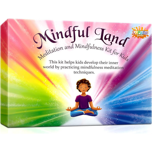 Mindful Land Mindfulness Cards for Kids, Positive Affirmation Cards, Stress Reduction, Meditation Cards, Calming Therapy Tool, Daily Mindfulness for Kids, Mindfulness Games