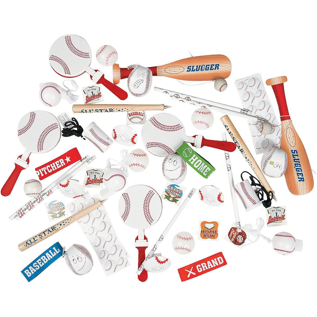Baseball Party Favors Assortment 50 Pieces Toys and Party Supplies