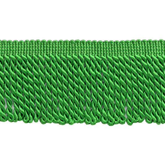 2 1/2" (6cm) Long Bullion Fringe Trim (Style# EF25) Emerald Green #182 (Bright Kelly Green) 5 Yard Value Pack (4.5m/15 ft)