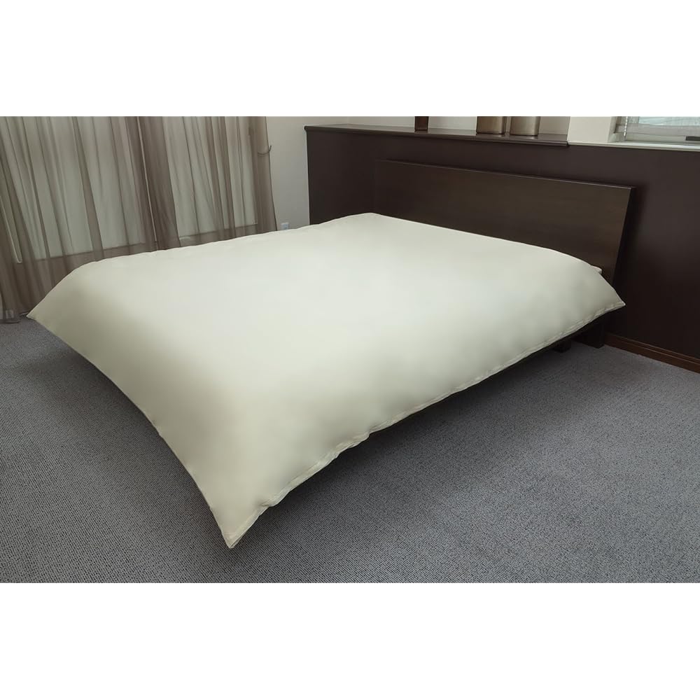 Made in Japan 200 Pieces Broad 100% Cotton Covering Duvet Cover Semi-Double Size Natural ILC213000-119