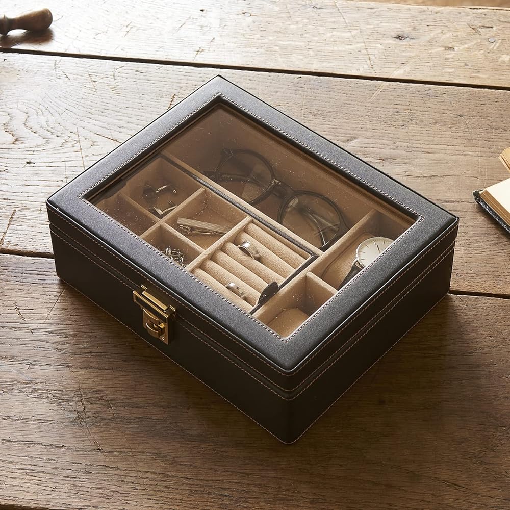 Chatani Sangyo Elementum Men's Storage Box 240-473 H85 x W240 x D200, Cushion Size: Approx. 35 x 55 x 63 mm, Cushion Girth: Approx. 170 mm