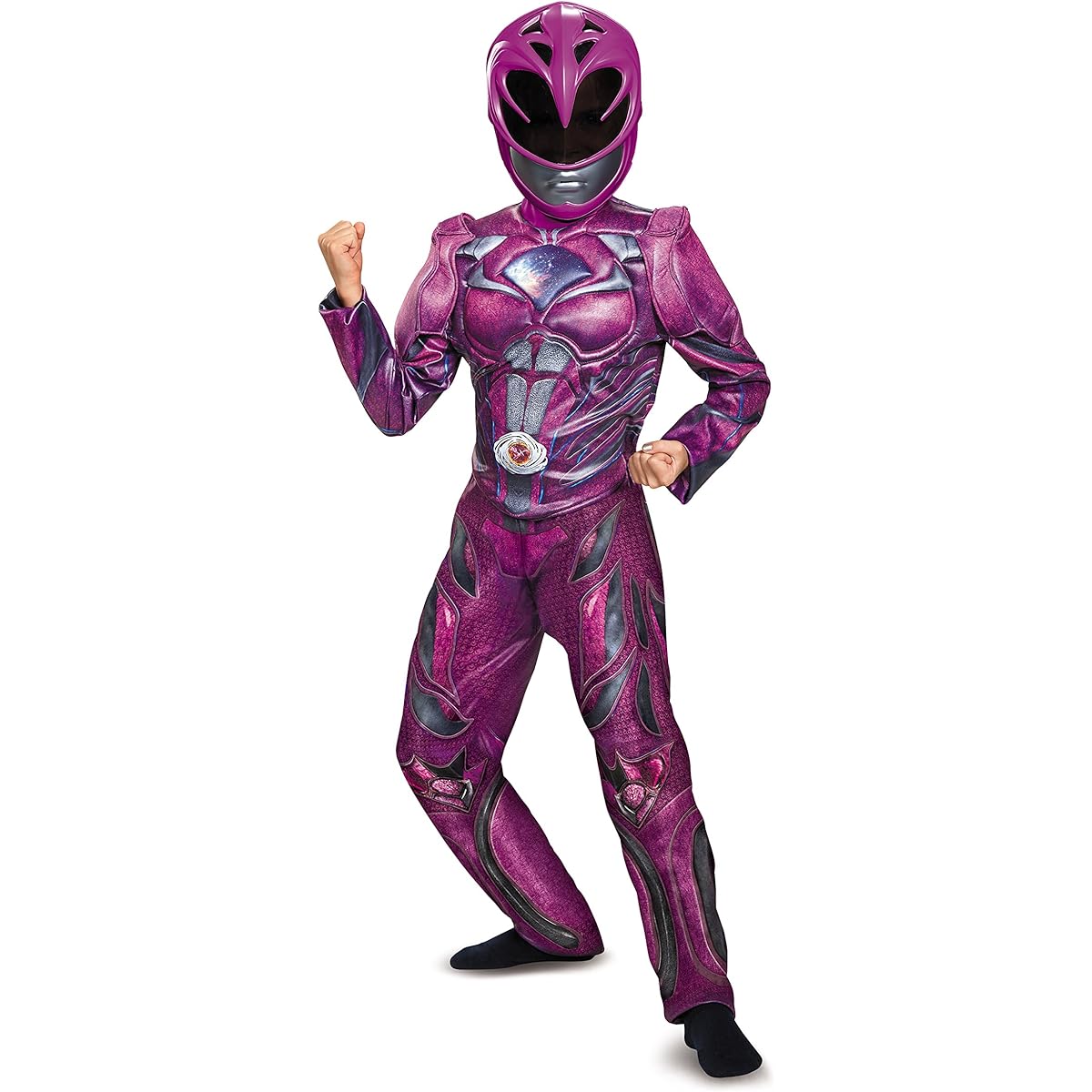 Girls Pink Power Rangers Movie Deluxe Costume Large (10-12) 19100G