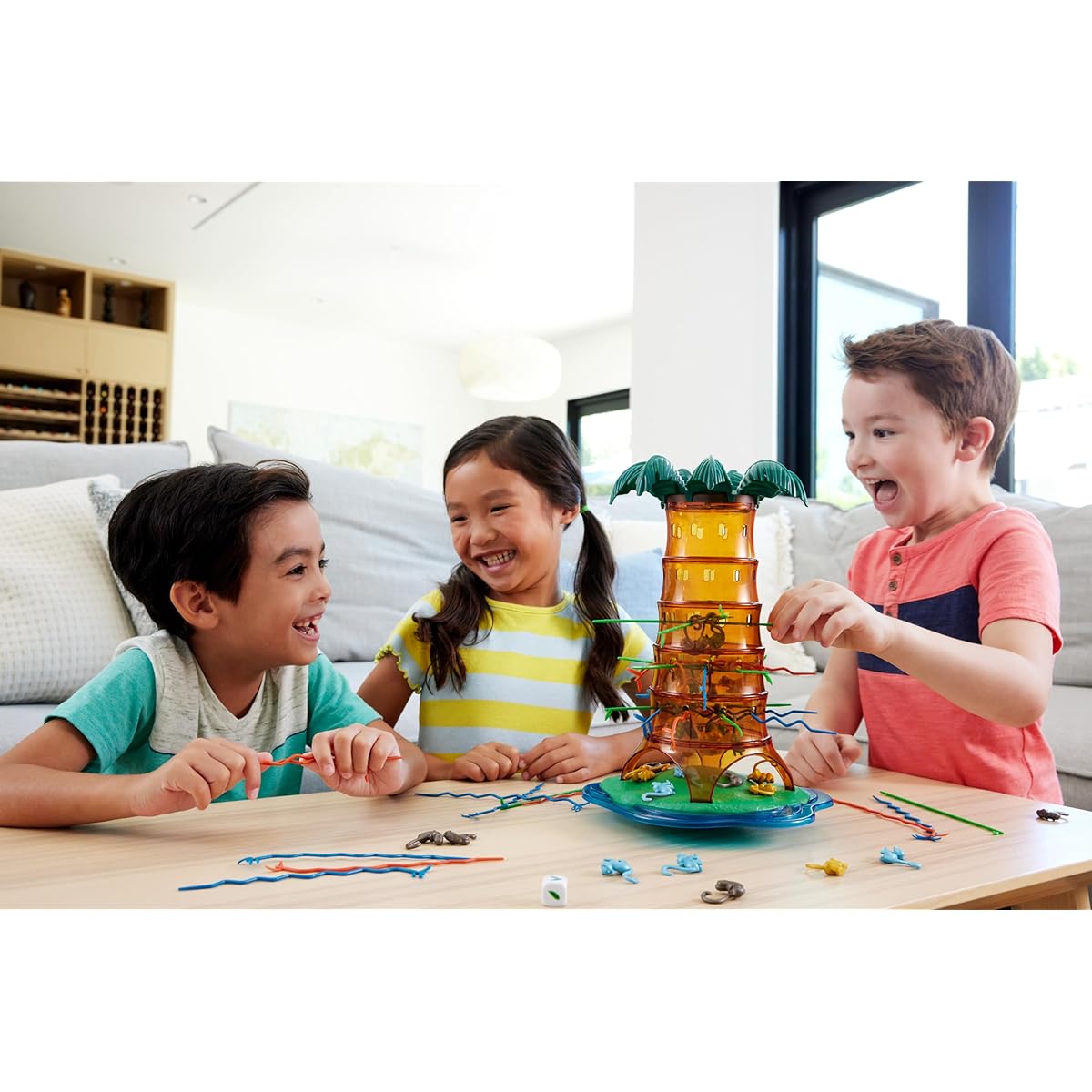 Mattel Games Kerplunk Rockin' Tree Party Game Family Night Game Night Travel Camping