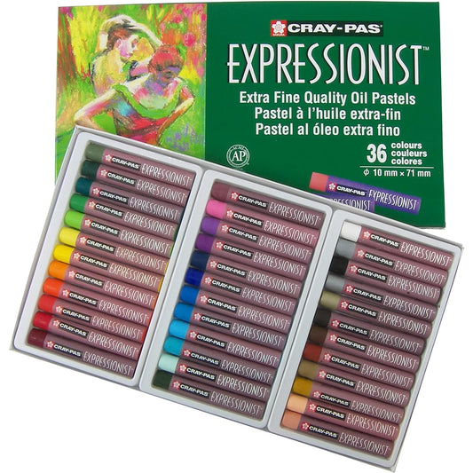 Sakura XLP36 36-Piece Cray-Pas Expressionist Assorted Color Oil Pastel Set by Sakura