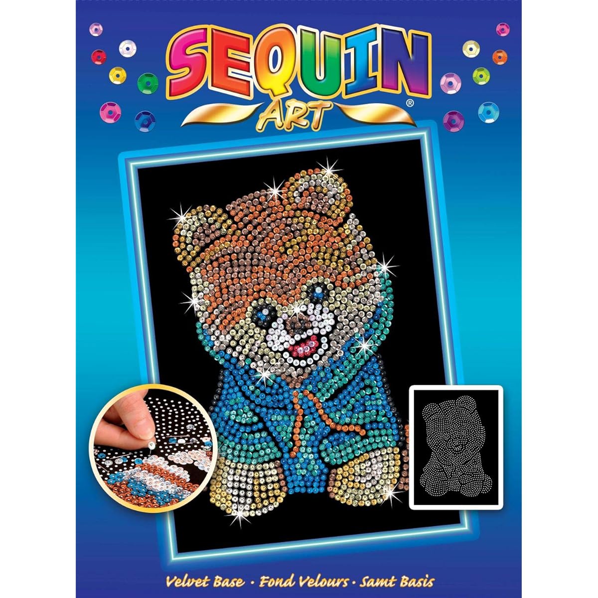 [Teddy Bear Plush Toy] Sequin Art 1710 Sequn [Parallel Import]