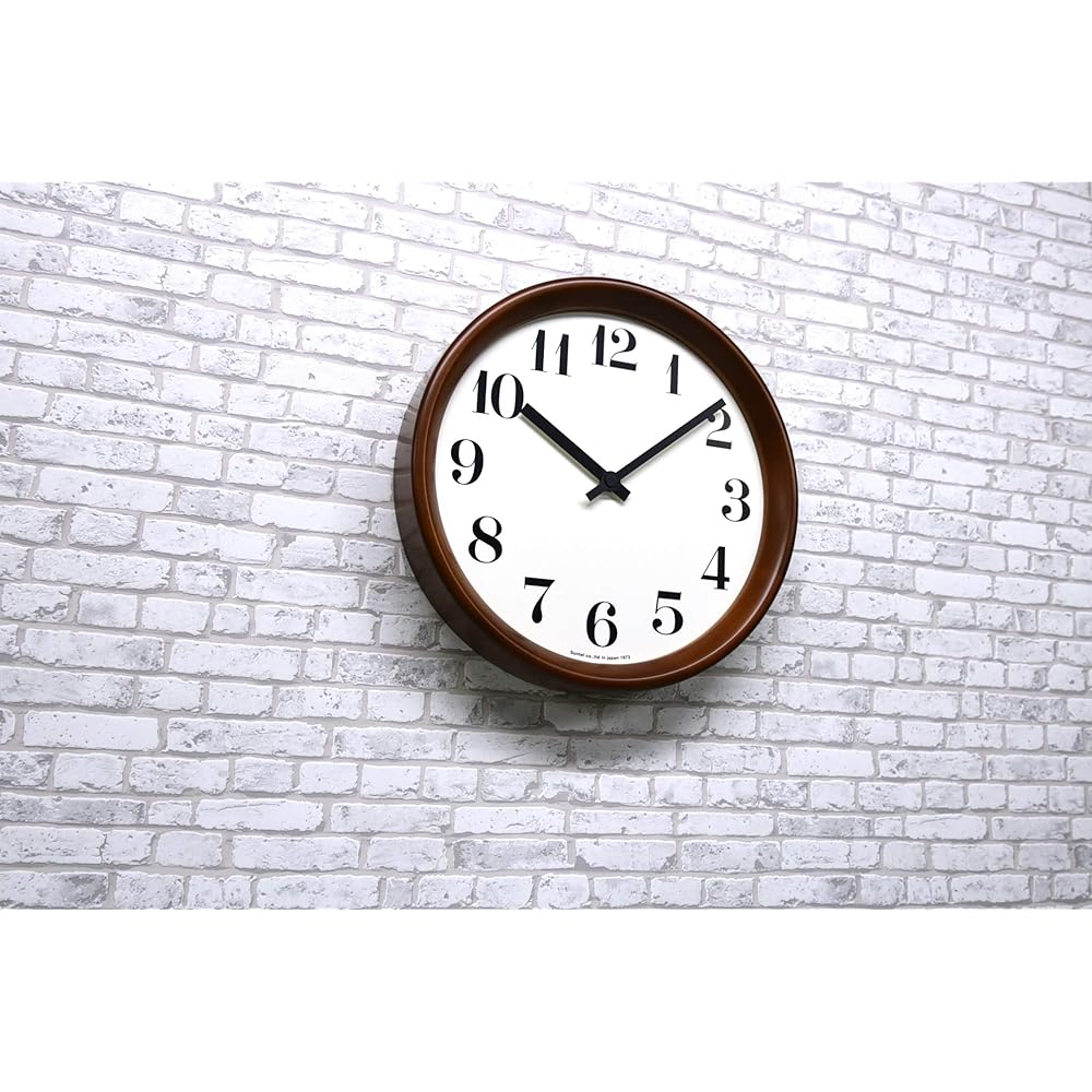 Made in Japan Santeru Radio Controlled Clock Brown SR13BU