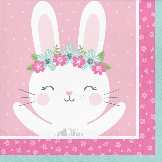 48 bunny party napkins