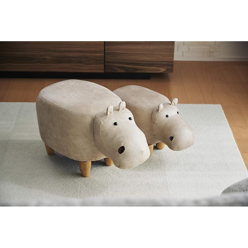 EN FANCE Hippo Stool Paul Jr. Paul Junior Tony Beige EF-ST02BEJ Size (approx.): W50 x D25 x H28cm