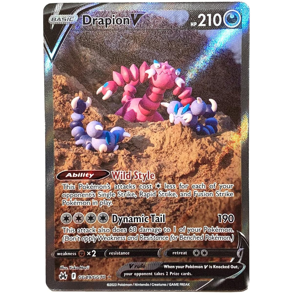 Pokemon - Drapion V GG49/GG70 - Crown Zenith - Galarian Gallery - Ultra Rare Alternate Art
