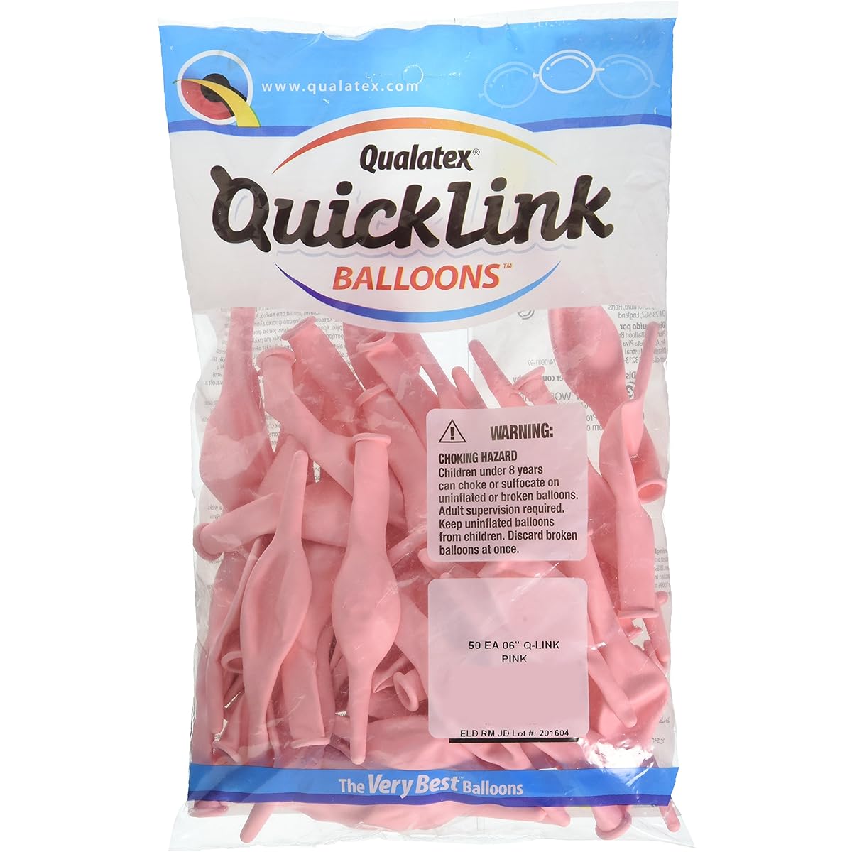 Pioneer Balloon Company Quick Link Latex Balloon 6" Pink 8038389_90180