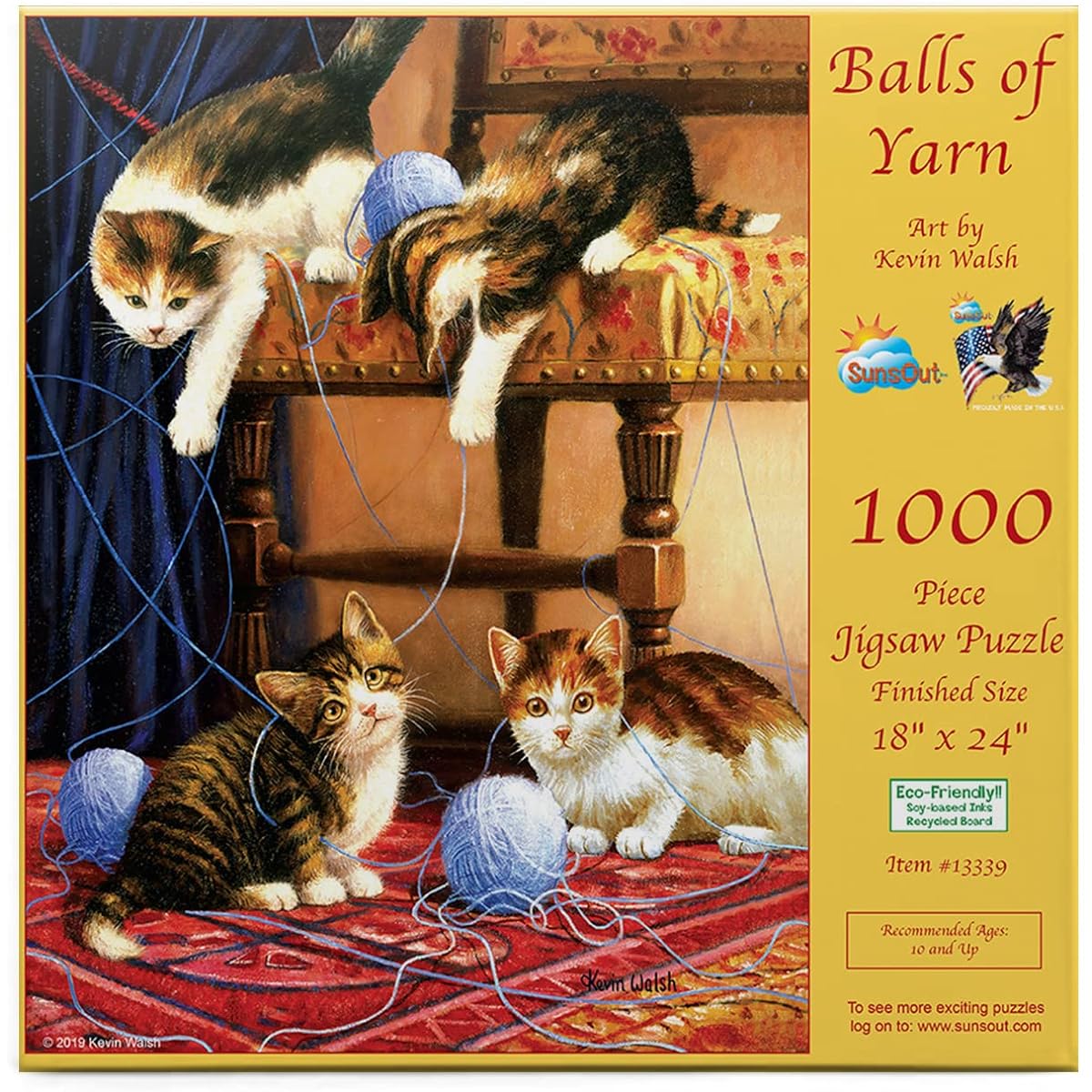 SUNSOUT INC Ball of Yarn 500 Piece Jigsaw Puzzle